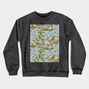 Ojai Squirrels Frolic In An Oak Tree Crewneck Sweatshirt